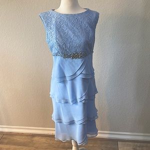 Ice Blue Jessica Howard Cocktail Dress